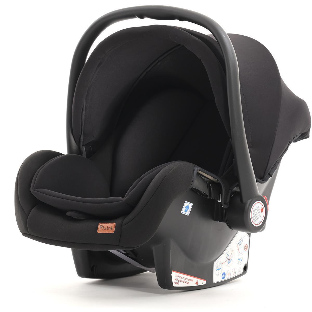 Pixini Aluna Babyschale 0 -13Kg schwarz, Kindersitze & Zubehör